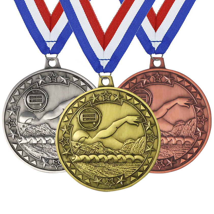 Custom Swimming Medals For Swim Events & Championships